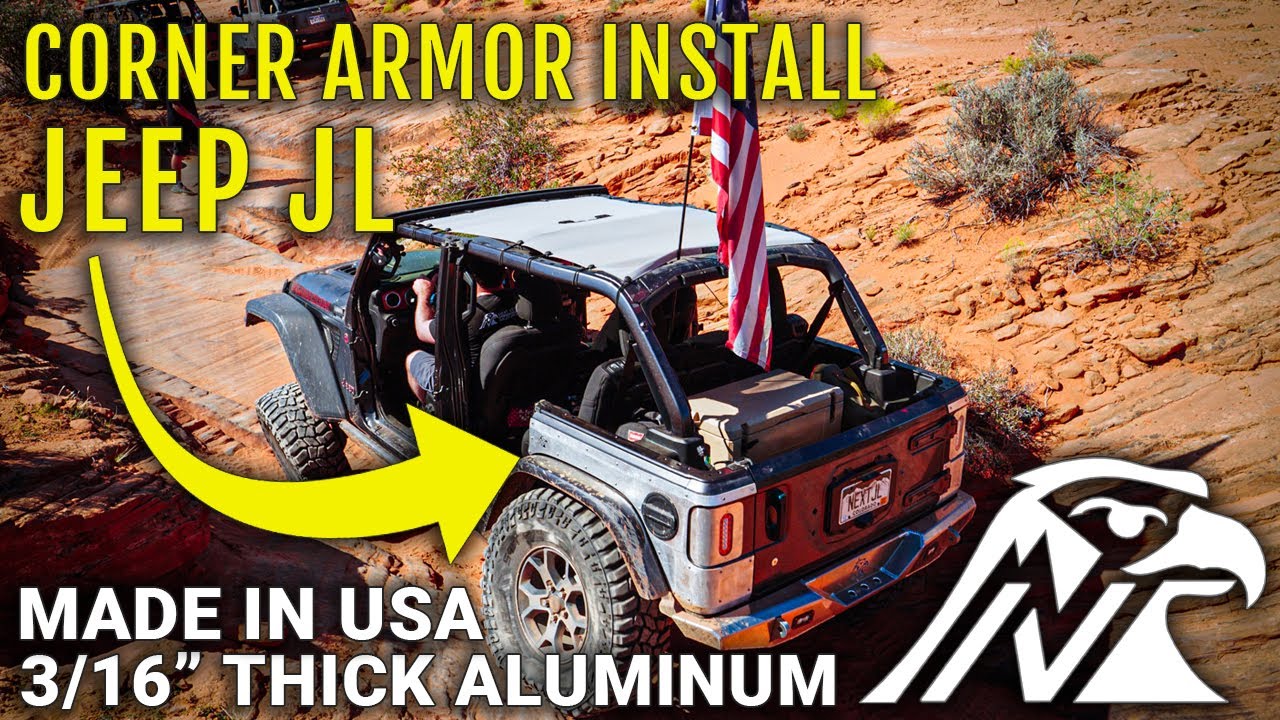 Jeep JL Aluminum Corner Armor [Install Video]