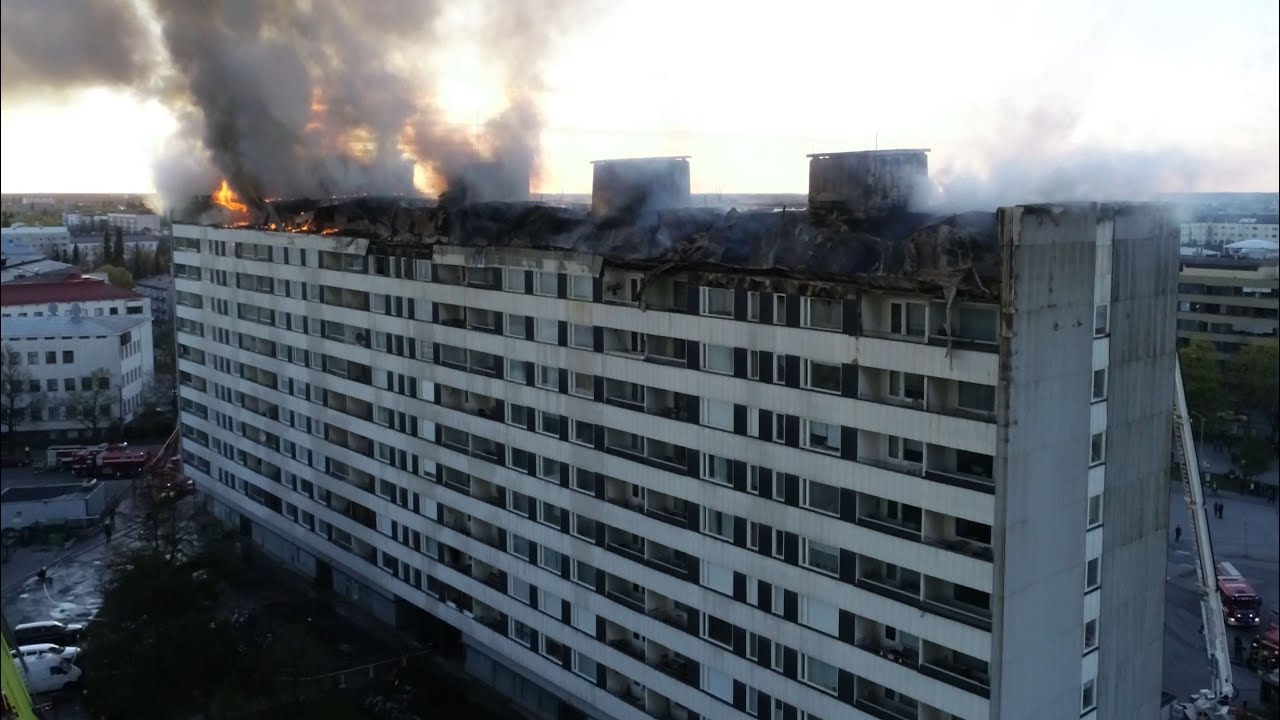 Keskuskartanon tulipalo 15.5.2019
