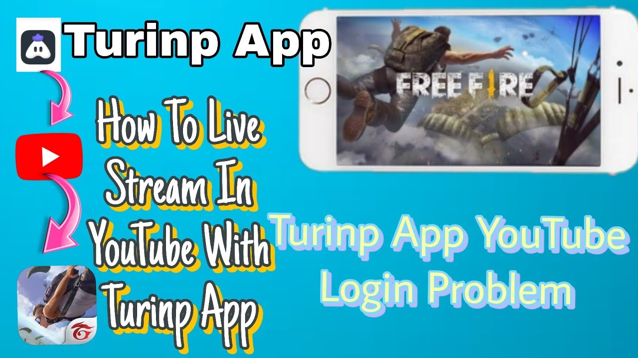  How to Live stream in free fire youtube with turnip app|| Turnip App se Live Stream kaise kare ||