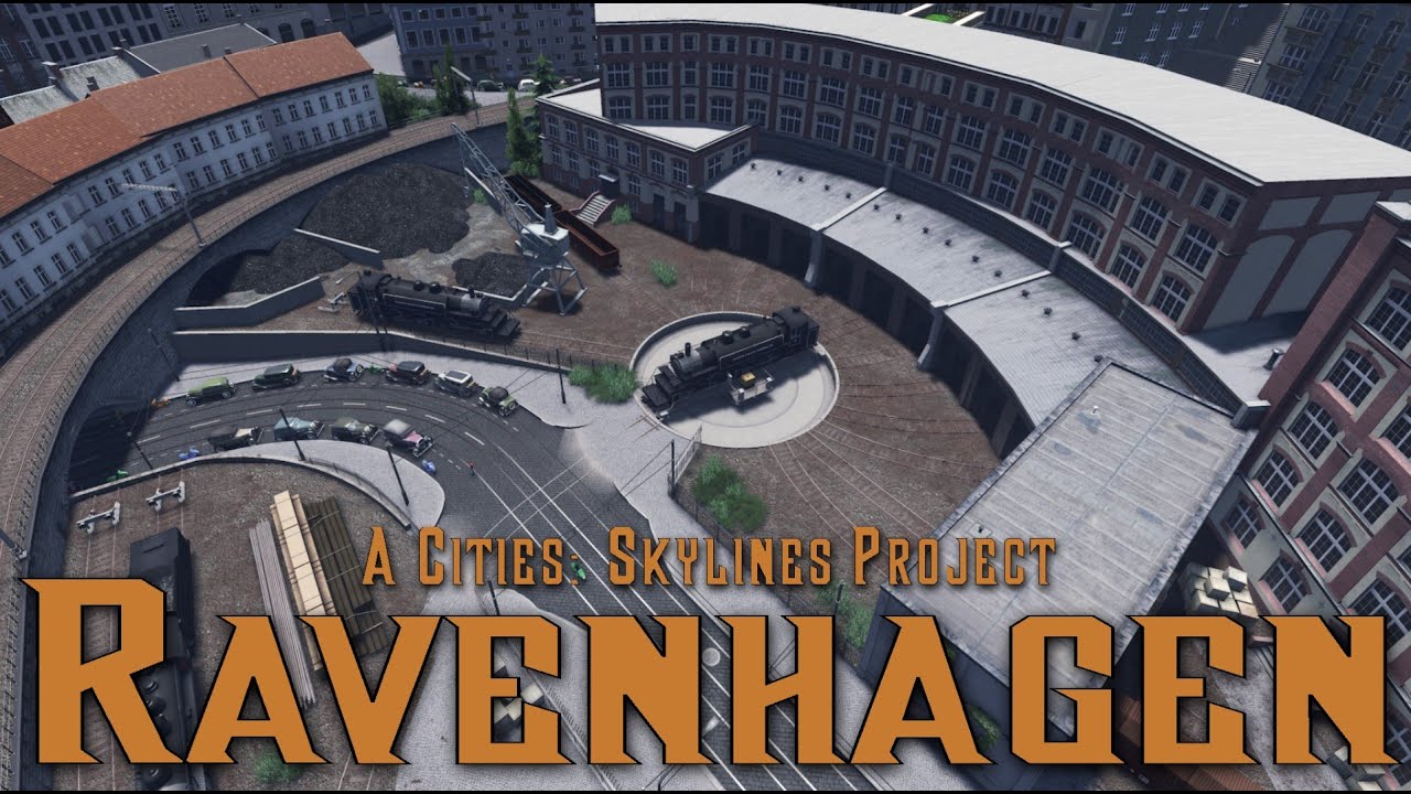 Cities: Skylines - Ravenhagen #1 - Train station and depot