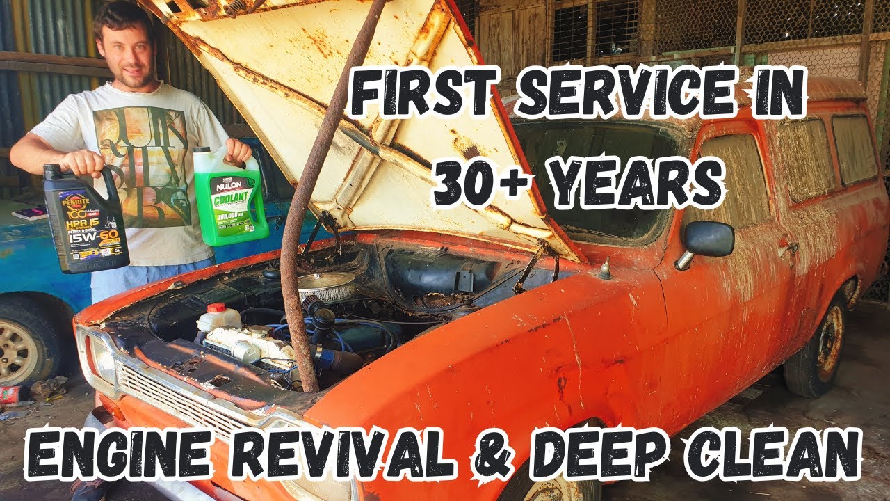 First Service in 30+ Years! Engine Revival & Deep Clean on My Orange MK1 Escort Panelvan