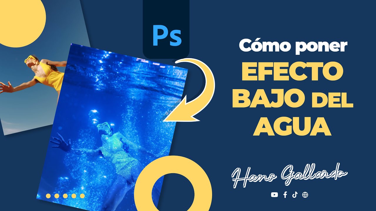 CÓMO PONER EFECTO DEBAJO EL AGUA | Photoshop
