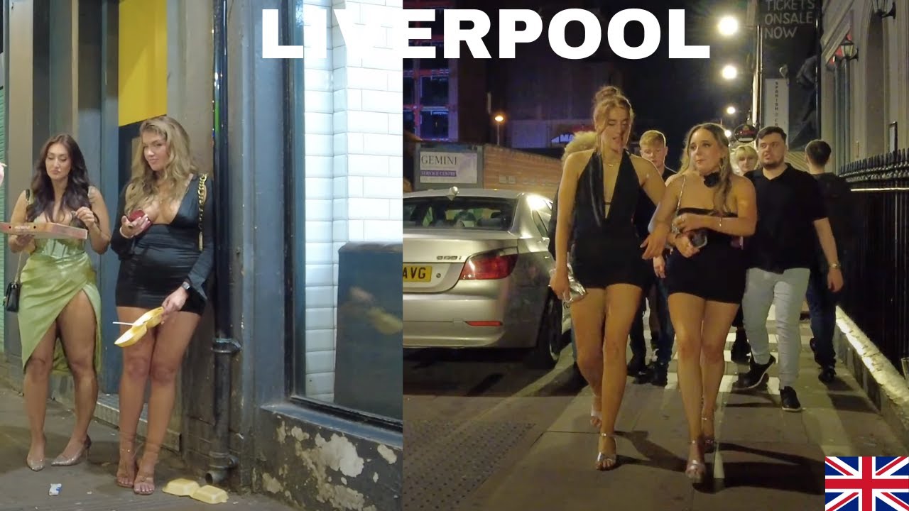 LIVERPOOL CITY ENGLAND NIGHTLIFE WALK TOUR