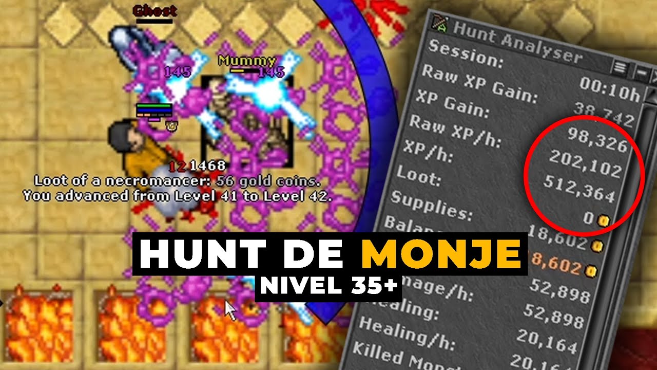 TIBIA / SOLO HUNT FOR MONK LEVEL 35+