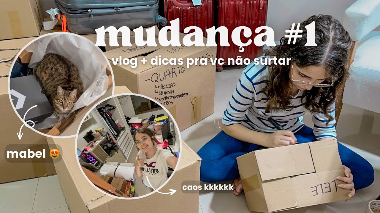 empacotando TUDO + dicas pra facilitar sua vida na mudança 📦​ | diário da mudança #1