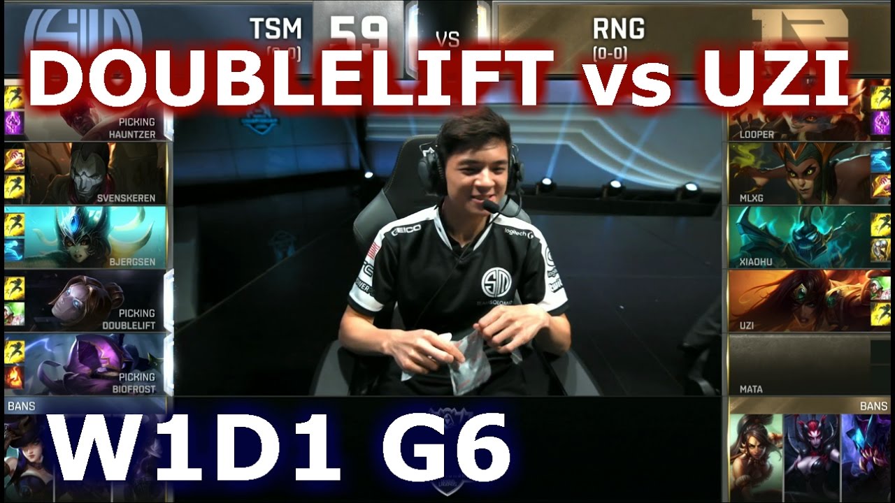 TSM vs RNG W1D1 - DoubleLift vs Uzi Player Experience Stream | Group D LoL S6 Worlds