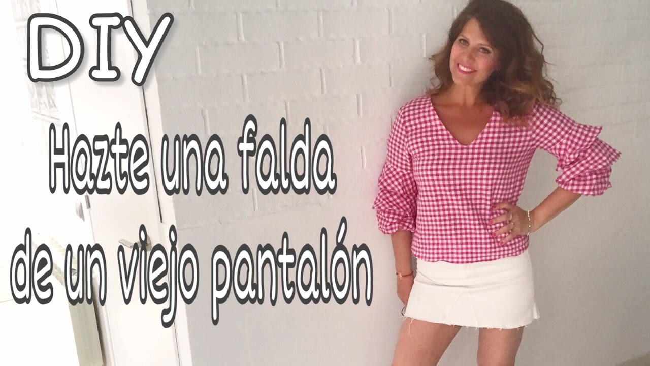 DIY TRANSFORMA tus VAQUEROS viejos en una FALDA súper sexy