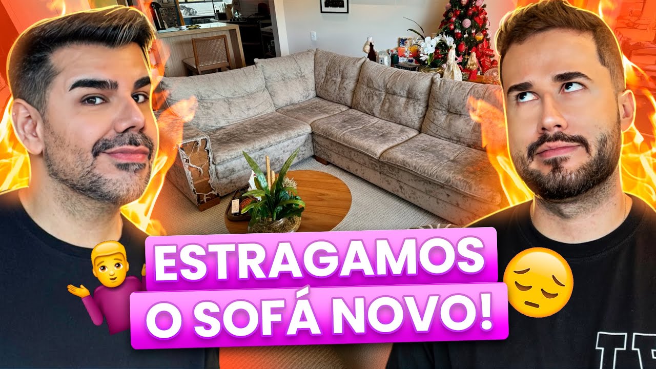 DEU TUDO ERRADO COM NOSSO SOF&Aacute; NOVO E PRECISAMOS COMPRAR OUTRO!😔 - Titi Fabri