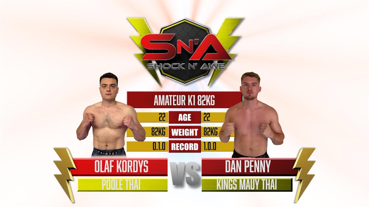 Shock N Awe 35 - Olaf Kordys vs Dan Penny - Catchweight Amateur Kickboxing 82kg