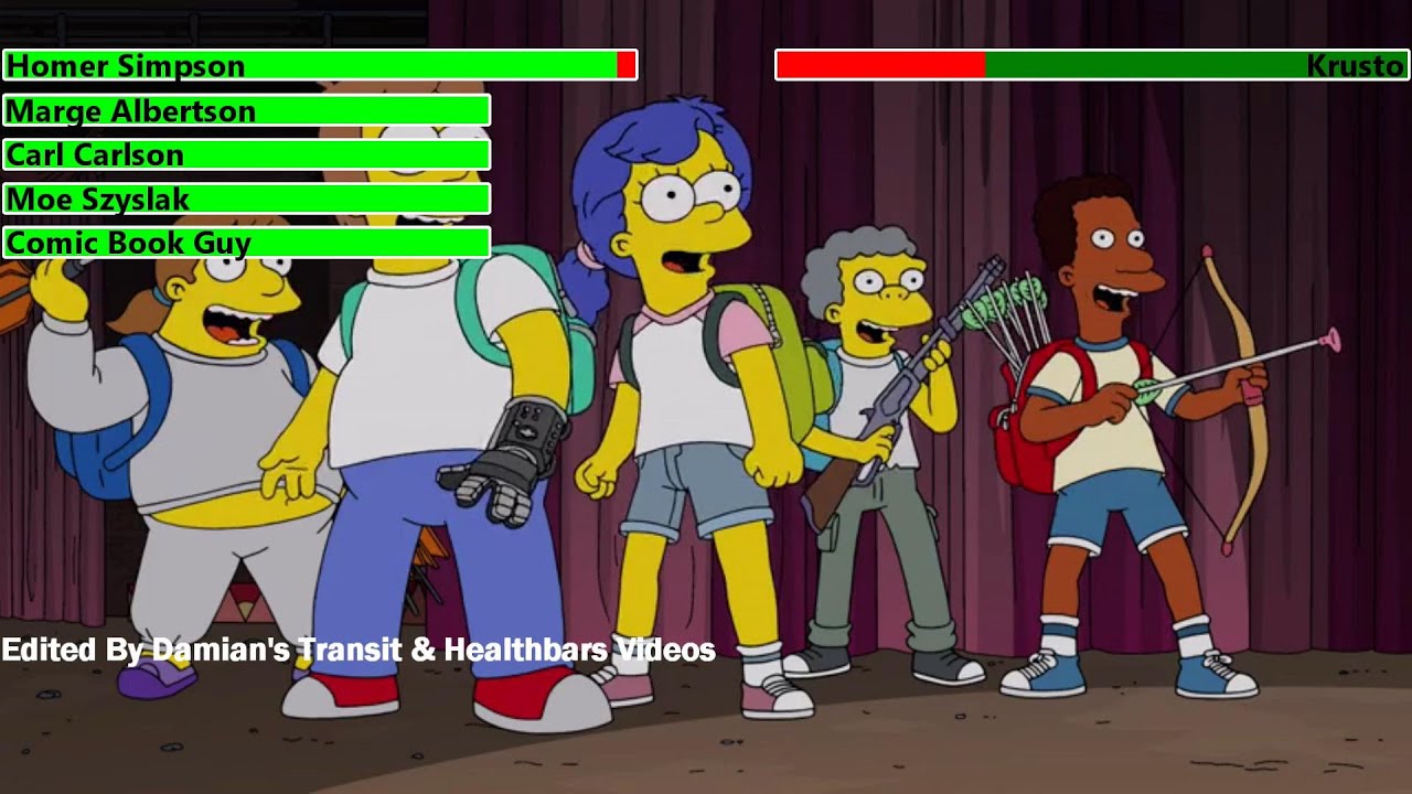 The Losers vs. Krusto (Second Fight) with healthbars