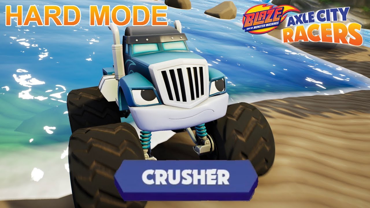 Blaze and the Monster Machines: Axle City Racers - CRUSHER Gameplay [HARD MODE]