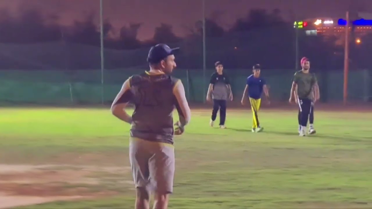 saudi arabia national team players practice in zas cricket academy