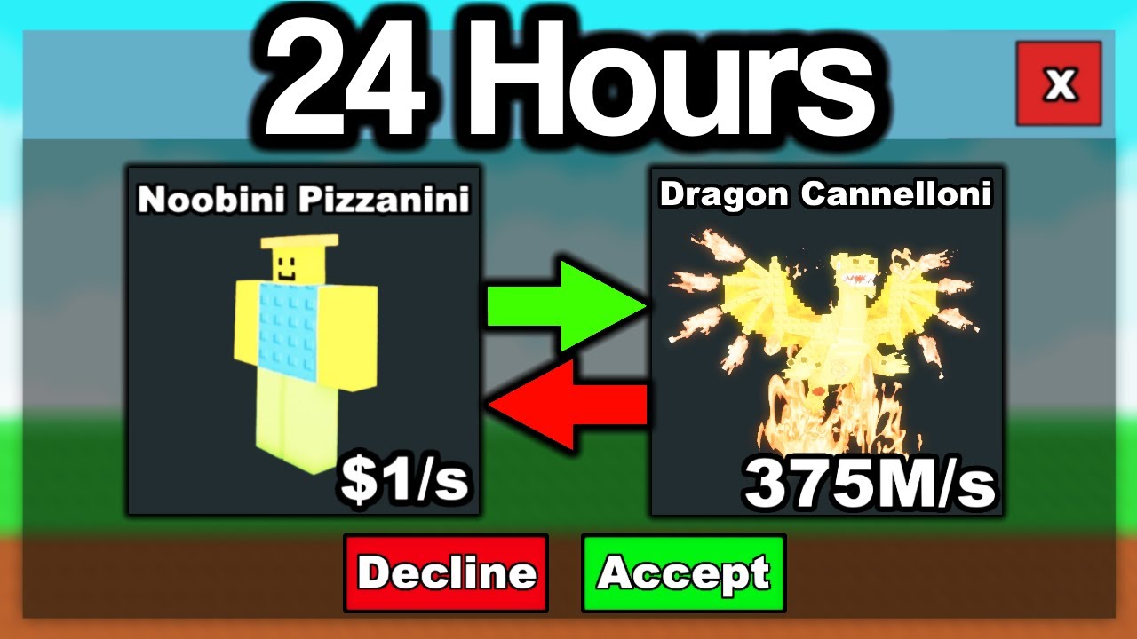 I Dueled from Noobini to Dragon Cannelloni in 24 Hours on Steal A Brainrot