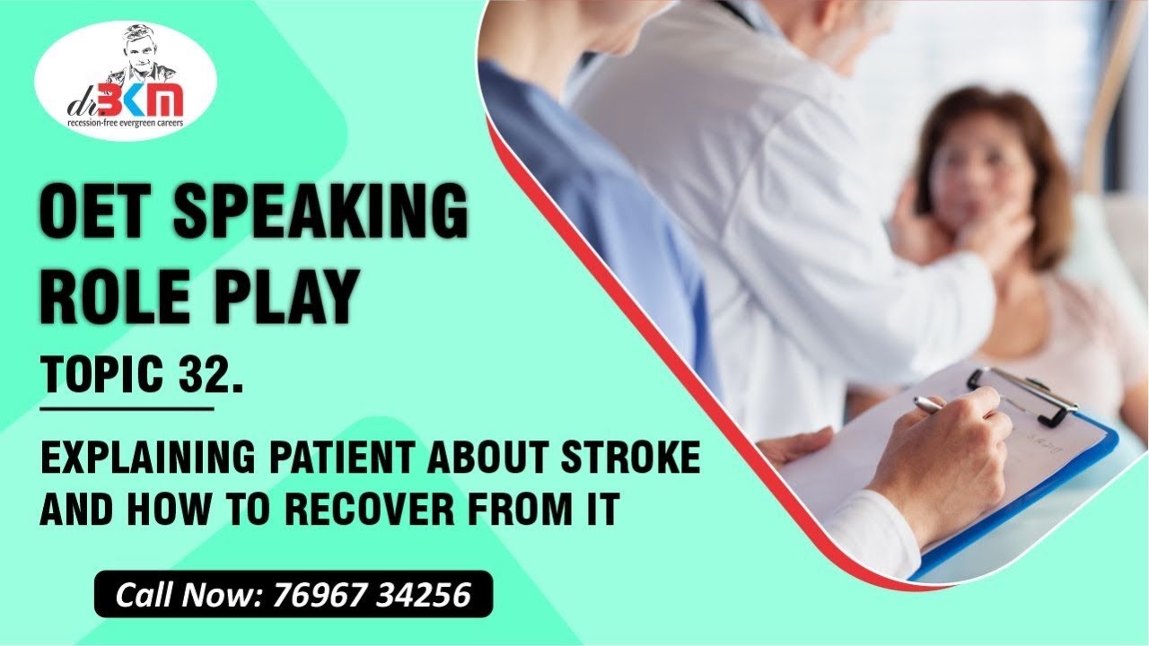 #oet speaking role play | Explaining the patient about stroke | Prevention and its treatment