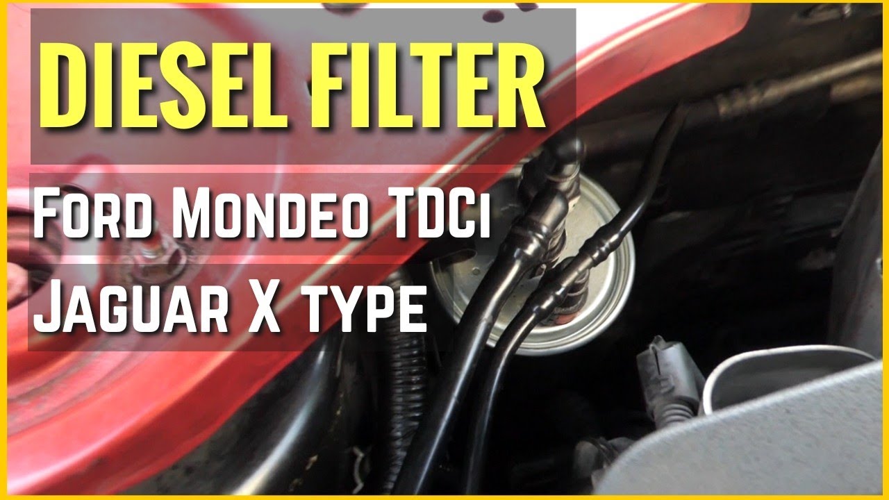Ford Mondeo TDCi fuel filter replacement (MK3)