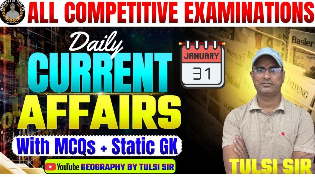 Current Affairs Today | 31 January Current Affairs 2026 | Daily Current Affairs |