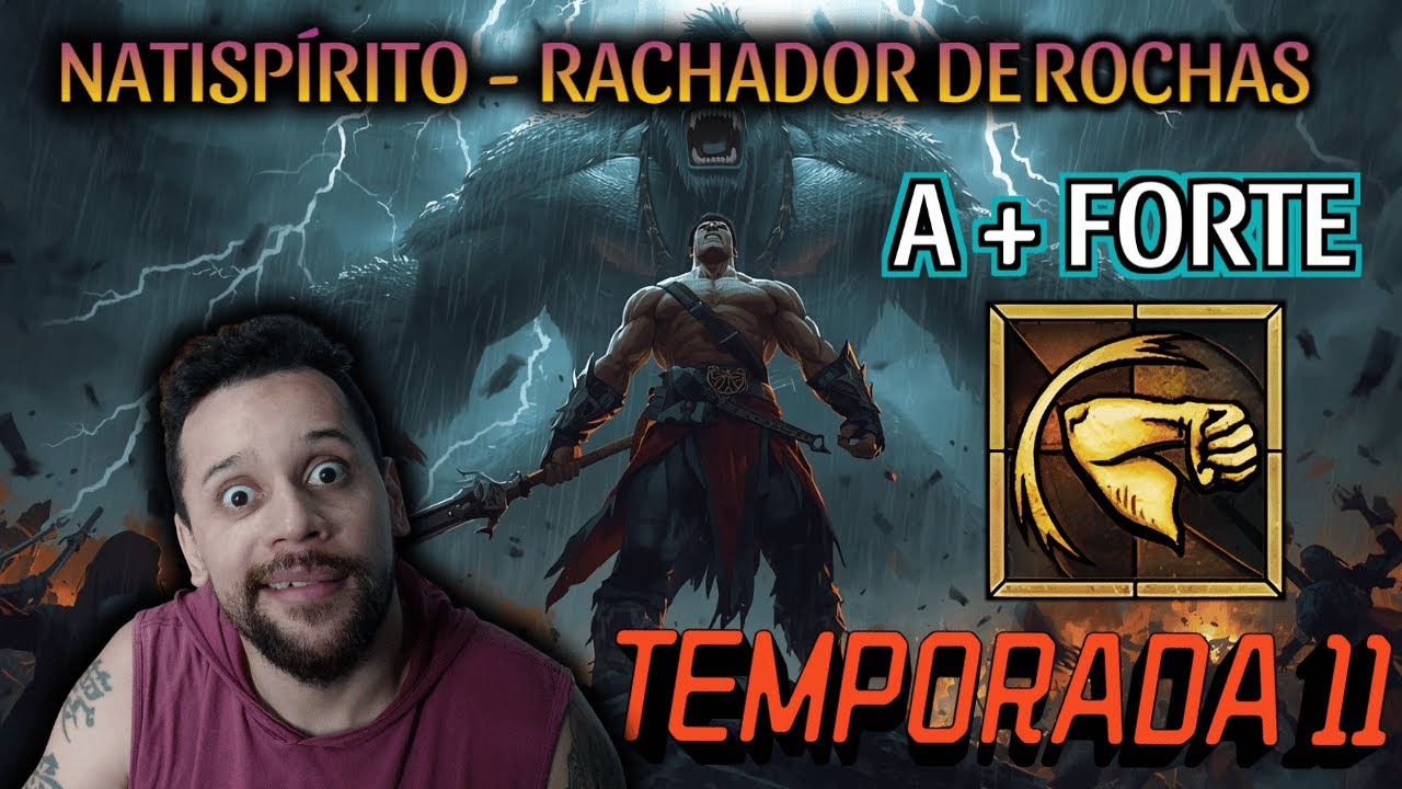 DIABLO 4 - NATISPÍRITO - RACHARO DE ROCHAS ( TEMPORADA 11 ) Á BRABA!!