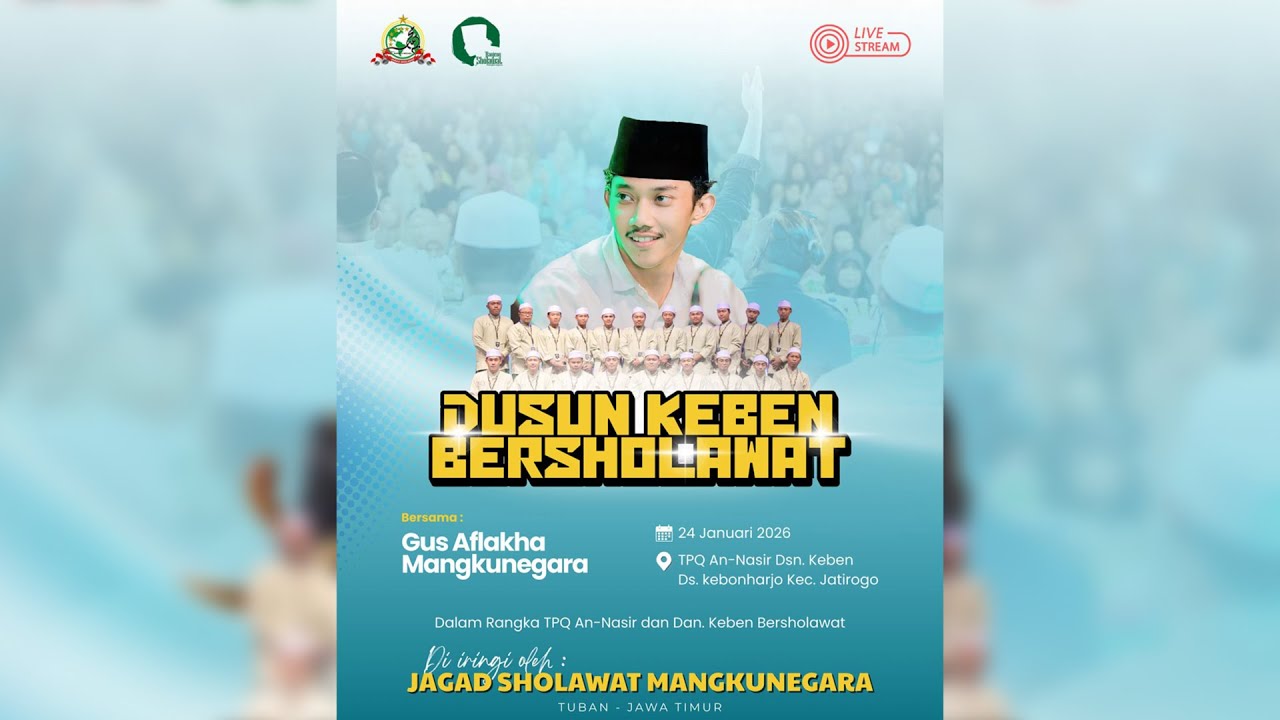 🔴🔵KEBEN-KEBONHARJO - JATIROGO   BERSHOLAWAT BERSAMA GUS AFLAKHA MANGKUNEGARA Ft JAGAD SHOLAWAT MN