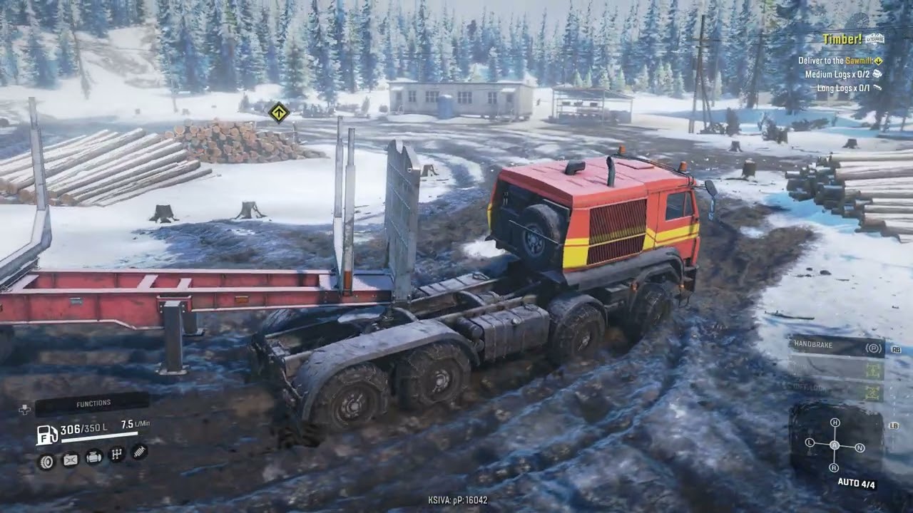 SnowRunner Career Mode | Episode 29 | Timber!(Alaska North Port)
