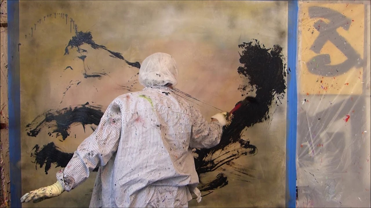 Instant d'atelier - Entre Action painting et abstraction avec Jean-Jacques Marie