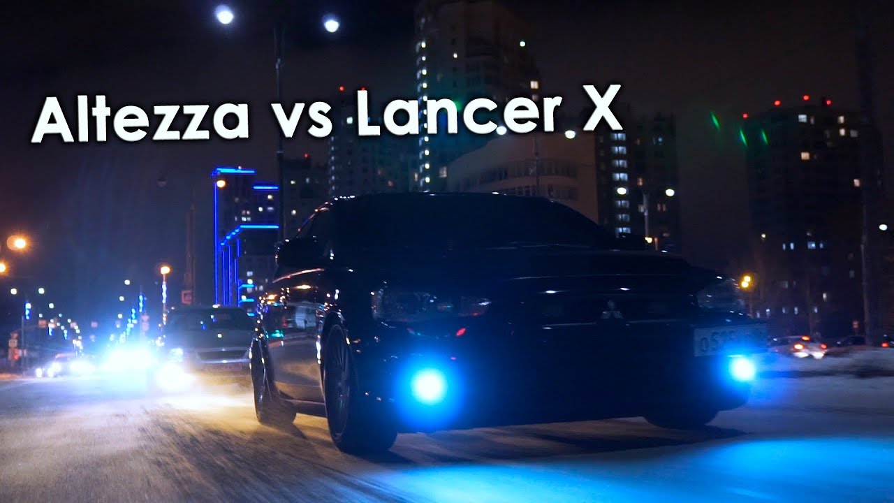 Toyota Altezza vs Mitsubishi Lancer X
