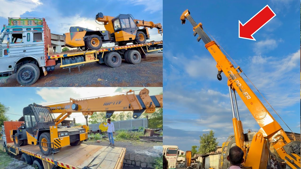 नए काम की शुरुआत | PURCHASED NEW CRANE INDO POWER 18 TON FARRANA | TATA 2518 WORKING START