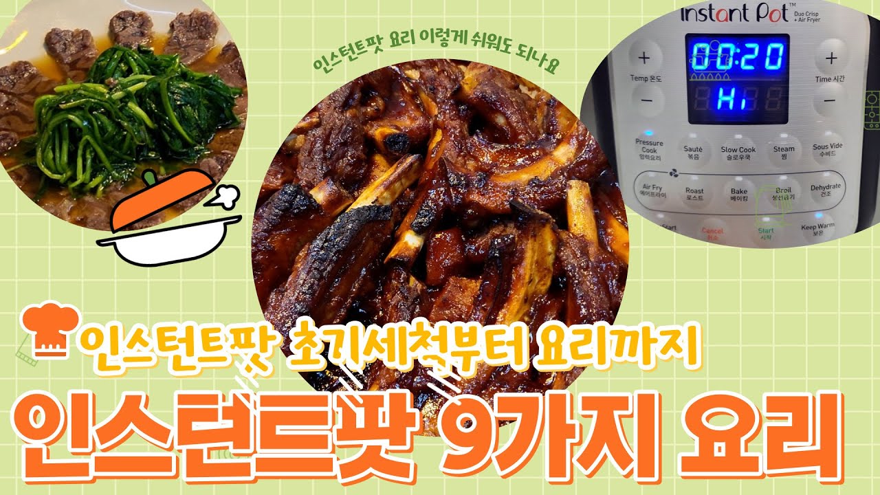 인스턴트 팟으로 쉽게 요리하는 9가지 요리모음 ㅣ9 dishes with the instant Pot
