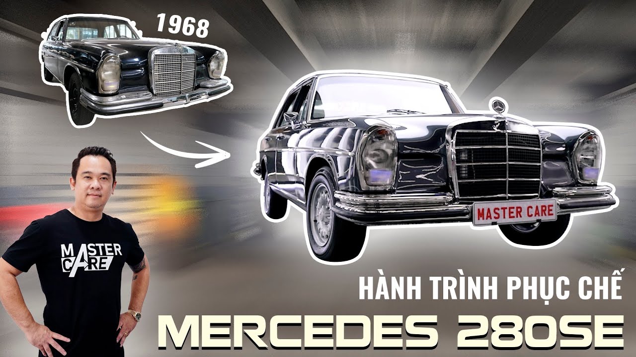 Chế tác nội thất thủ công 100% chiếc Mercedes 280SE Model 1968 rất hiếm tại Việt Nam