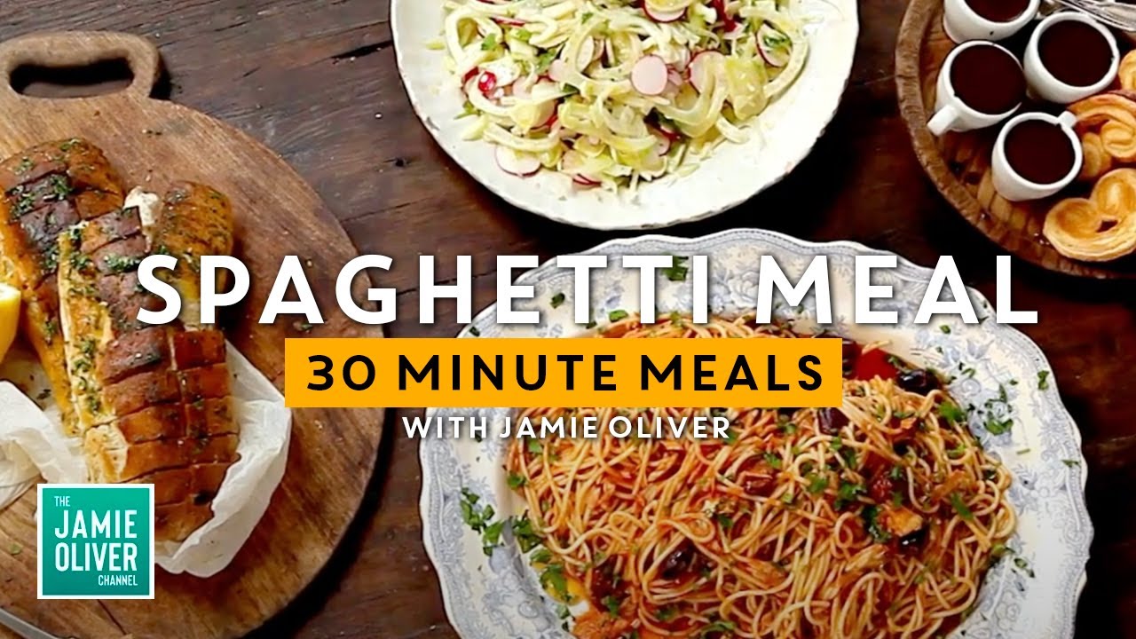 Easy Spaghetti Alla Puttanesca Meal In Under 30 Minutes By Jamie Oliver