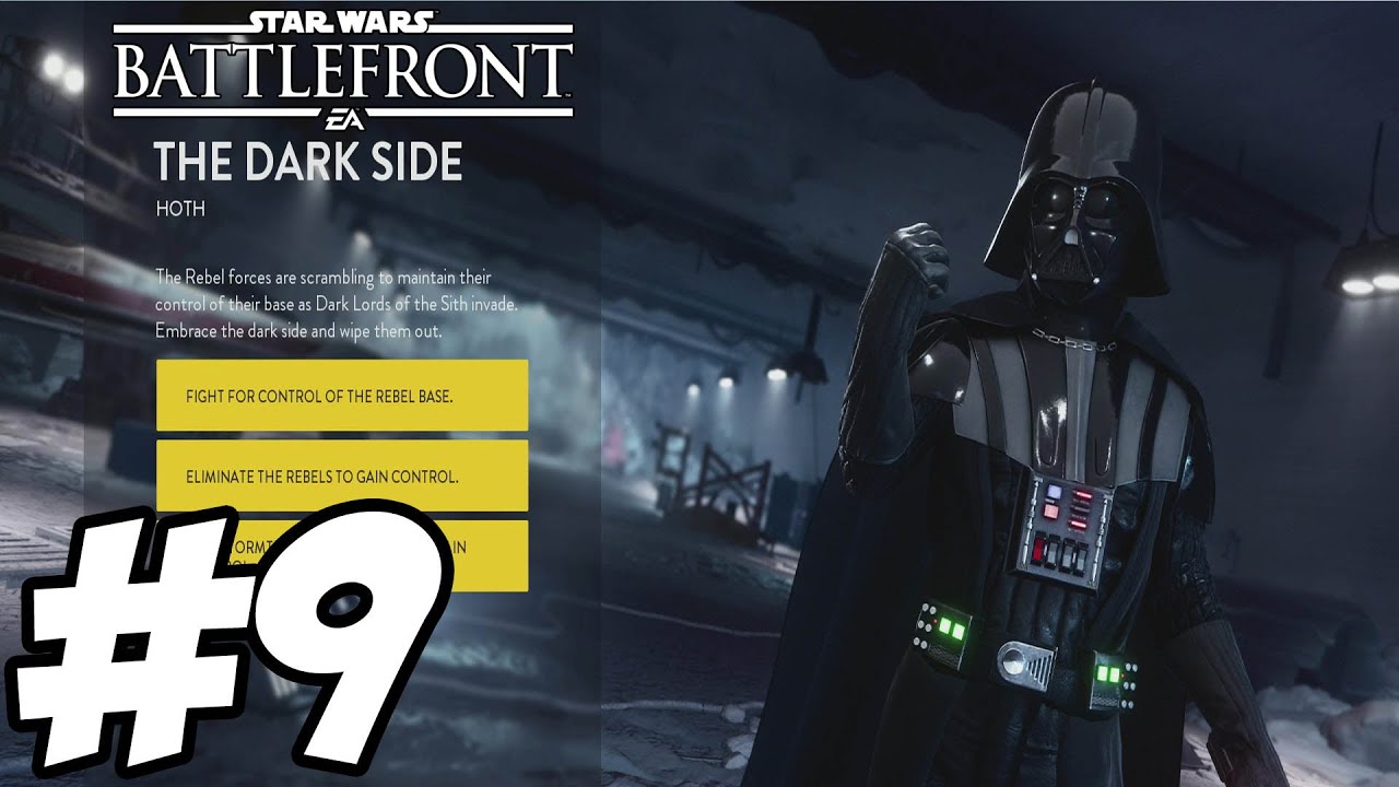 Star Wars Battlefront - Missions Gameplay Walkthrough Part 9 - The Dark Side Hoth [ 60fps HD ]