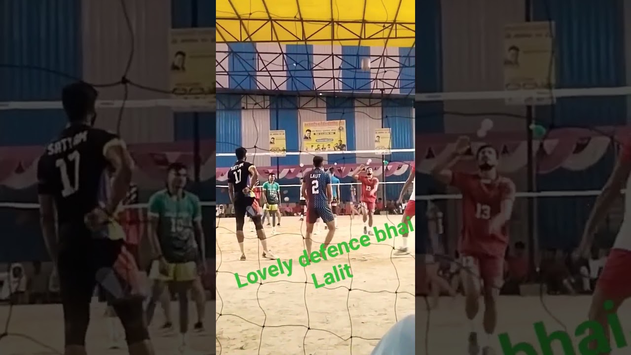 lovely defence bhai lalit #sport #volleyball