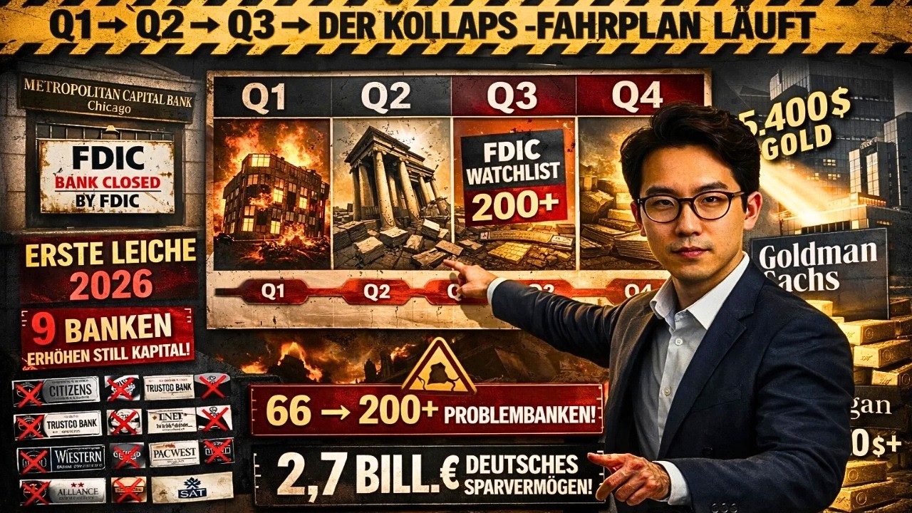 DER KOLLAPS-FAHRPLAN 2026: Banken → Immobilien → FDIC-Krise → Kreditkollaps (Es hat begonnen)