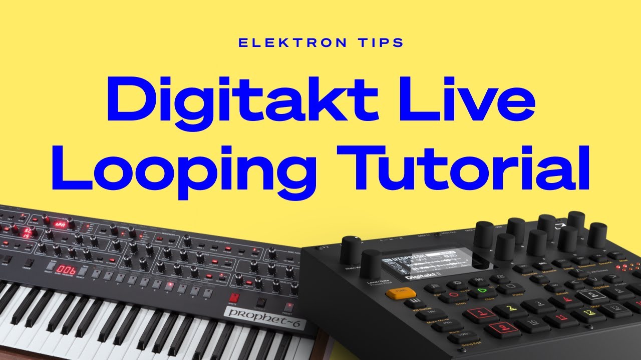 Digitakt Live Looper Performance Tutorial: Sequencing External Synths using Synth Keyboards
