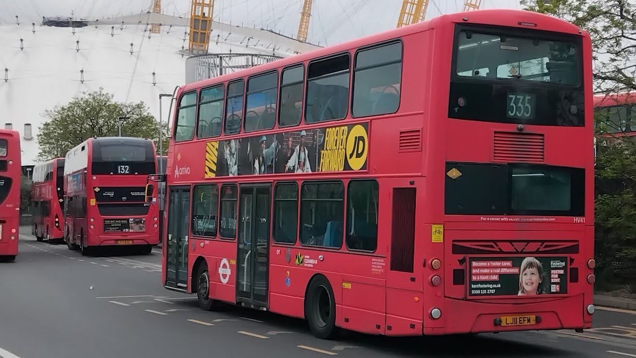 FRV - Arriva London Volvo B5LH Wright Gemini 2 - LJ11 EFM HV41 - 335 North Greenwich - Kidbrooke