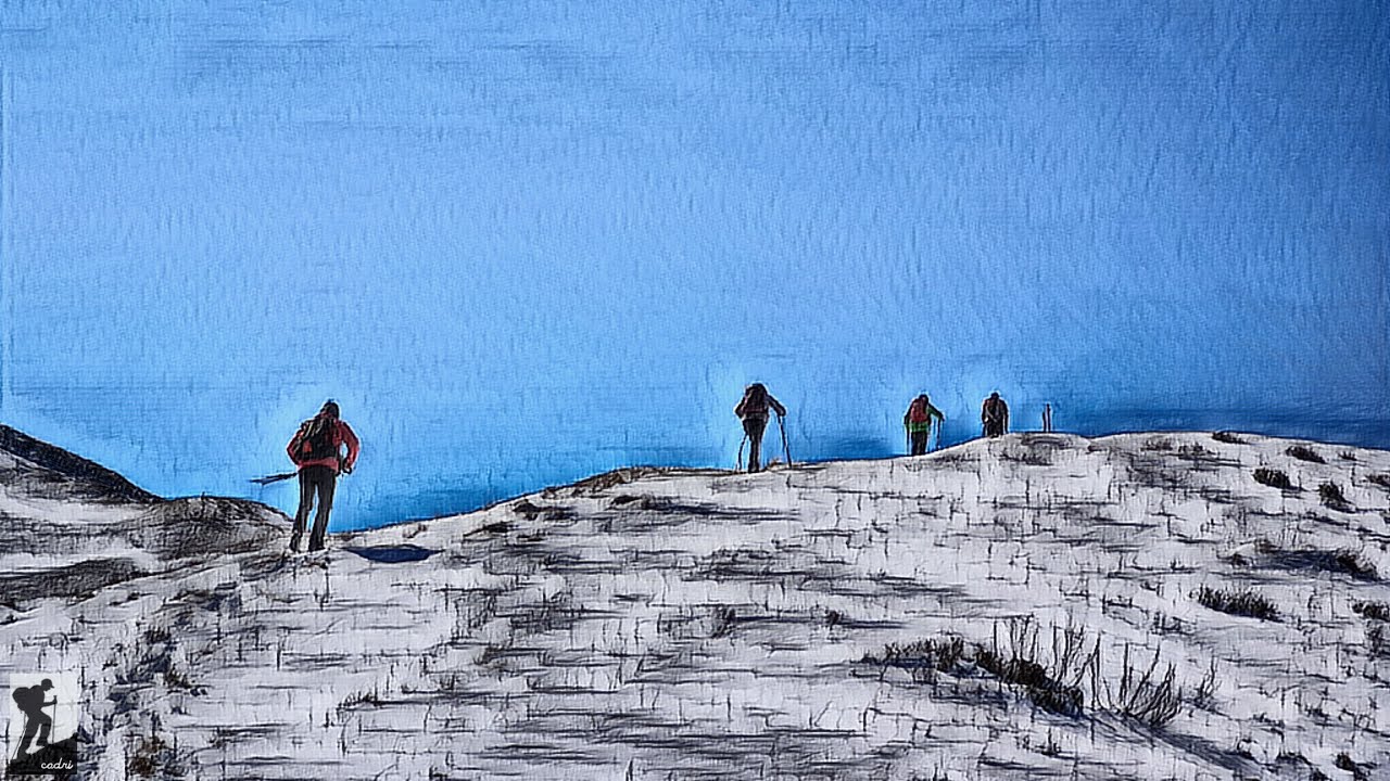 Monte Ricordone e anello di borgata Serre Superiore, da Ru&agrave; di Sampeyre