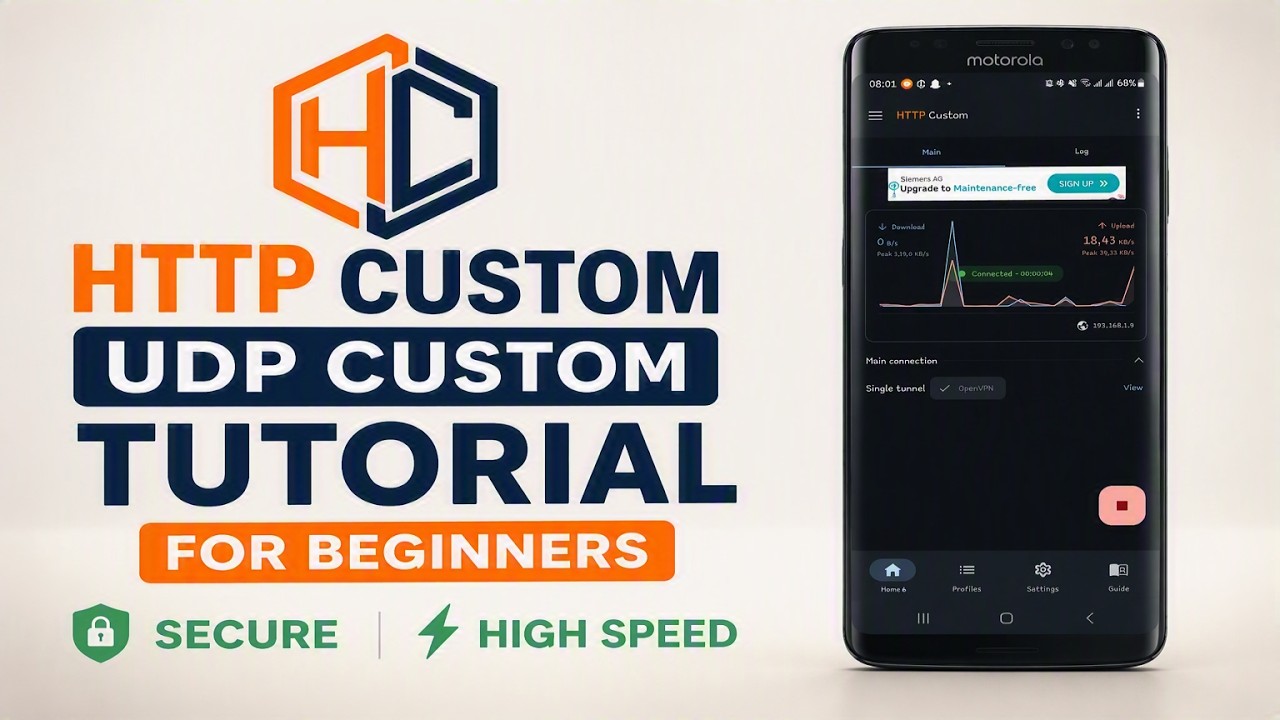 Настройка HTTP Custom UDP Custom | Быстрое и безопасное подключение