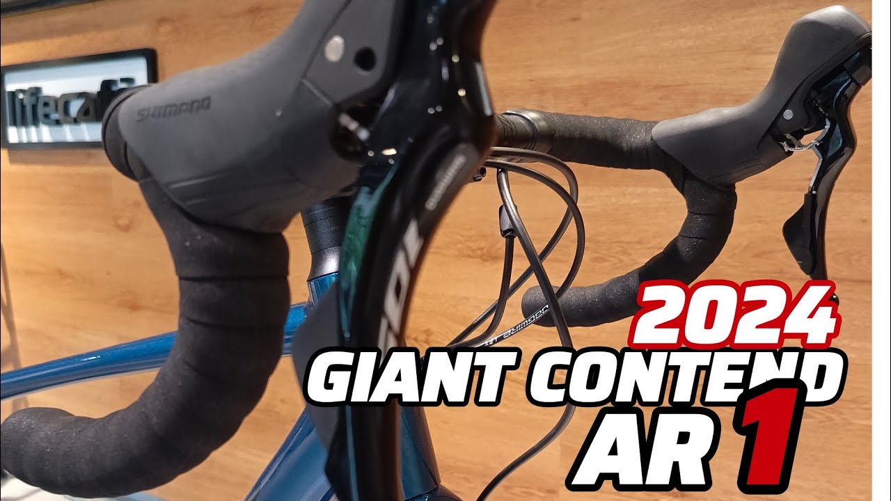 2024 GIANT CONTEND AR 1 SMALL SEA SPARKLE + WEIGHT - SHIMANO 105 12 SPEED