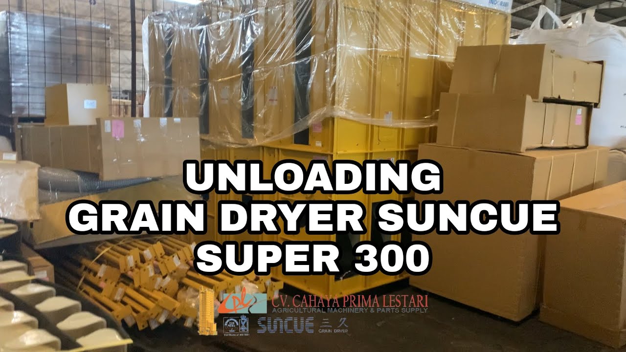 Unloading Grain Dryer SUNCUE Super 300