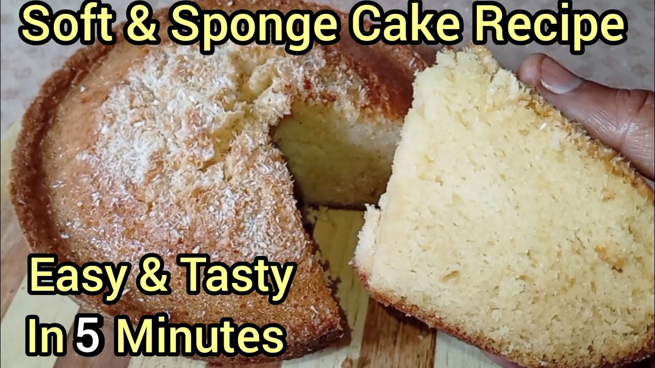 Soft & Sponge Cake Recipe || Easy & Tasty Cake Recipe Without Oven 