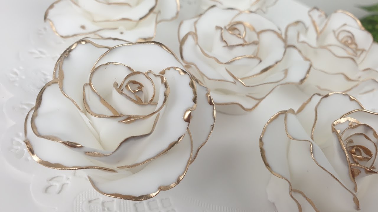 tuto rose pate a sucre / a sugar flower rose