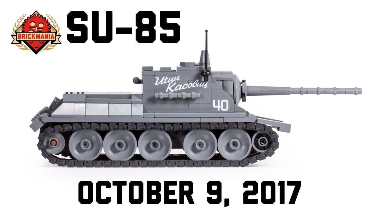 SU-85 - 85mm Self-Propelled Gun - Custom Military Lego