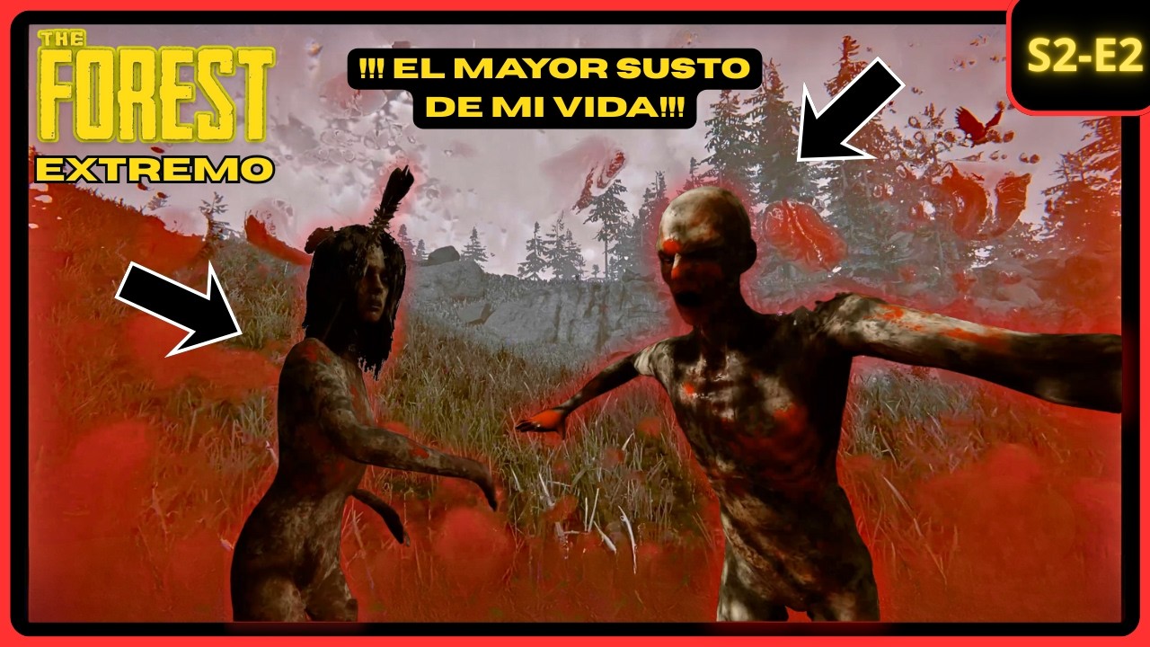 SOBREVIVI?!! El Mayor Susto De Mi Vida XD !! | THE FOREST EXTREMO EP-2| GAMEPLAY EN ESPAÑOL