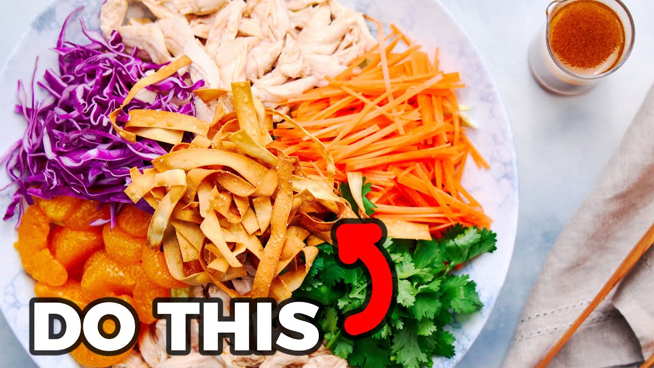 Chinese Chicken Salad with Ginger Sesame Dressing