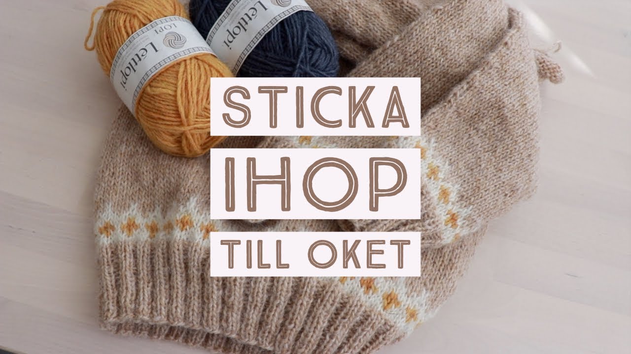 Sticka islandströja del 6: Sticka ihop till oket