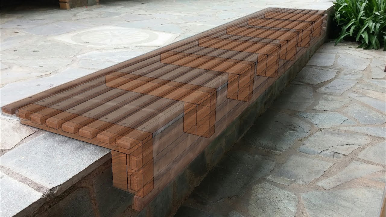 Outdoor Wooden Slat Bench Seat // How-To