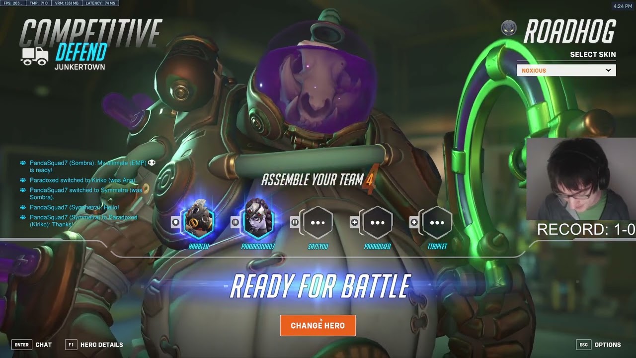 HARBLEU HAMMOND + ROADHOG GAMEPLAY OVERWATCH 2 SEASON 11