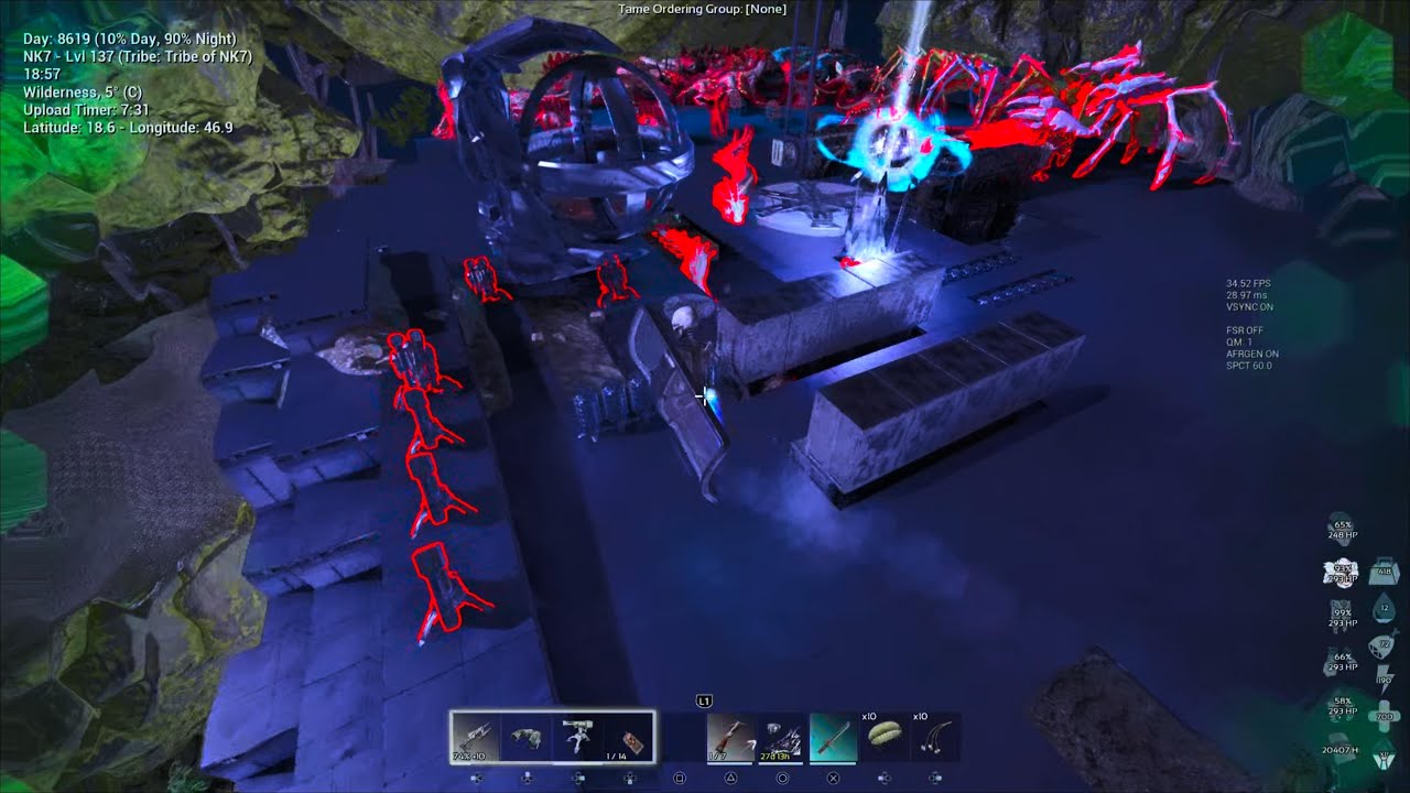 ASA CONSOLE SMALLS | RAIDING MESH BASE WHILE THEY AFK