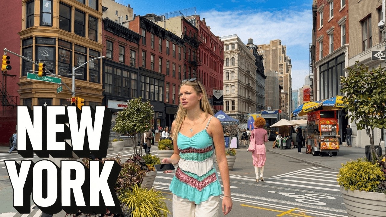 NYC Comes Alive 🌸 Perfect Spring Temperatures, Crowds & Real Street Life | Manhattan 4K
