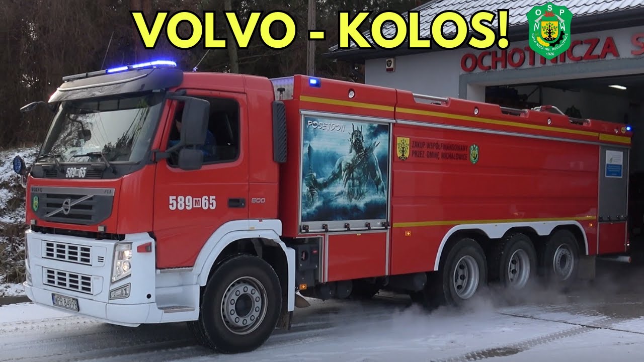Wyjazd Alarmowy 4-osiowego KOLOSA GCBA 15/60 Volvo FM i Mercedesa Atego z OSP Nowa Wieś- Siła Bojowa