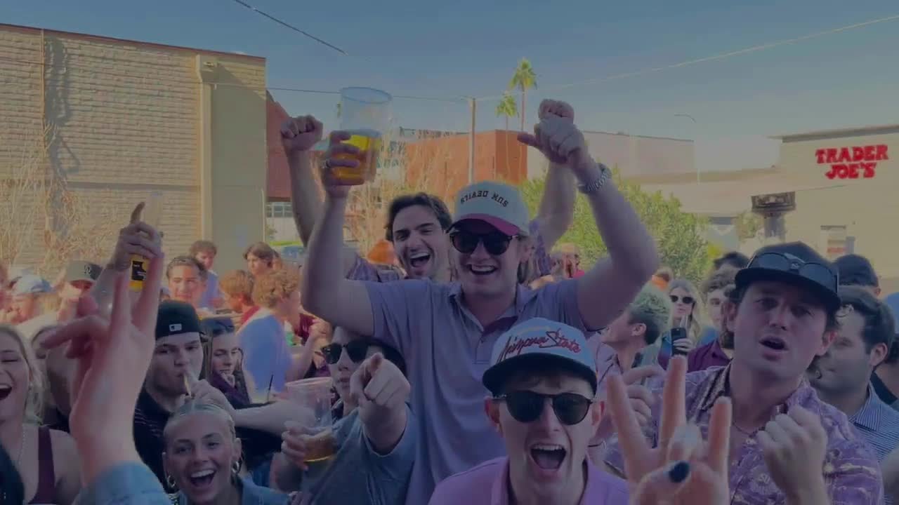 ASU fans celebrate Big 12 Championship win